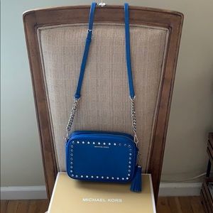 Michael Kors Crossbody Camera Bag Grecian Blue
